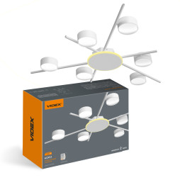 Світильник VIDEX під лампу 6xGX53 накладний з підсвіткою білий VL-SPF22B-WB