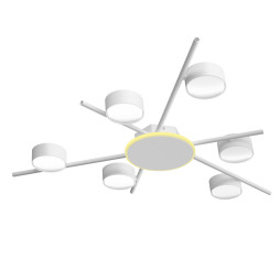 Світильник VIDEX під лампу 6xGX53 накладний з підсвіткою білий VL-SPF22B-WB