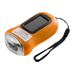 Ліхтарик синій LMF37+сонячна батарея коричнева Лємансо