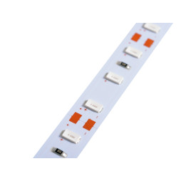 Світлодіодна лінійка 5630-72led 25-30Lm IP20 24W червоний 12V 1000 мм зі скотчем