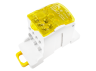 Блок розподільчий на DIN-рейку Lemanso 80A LMA2662 (UKK80A) жовтий Лємансо