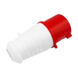 Вилка переносная (ОП) 32А/4п (3п+н) 380-415V IP44 красная LEE-024 LM2003