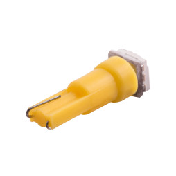 Світлодіодна авто лампа T5-5050-1smd жовтий 24V LEDUA