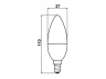 Светодиодная лампа Biom ВТ-570 C37 7Вт E14 4500K матовая