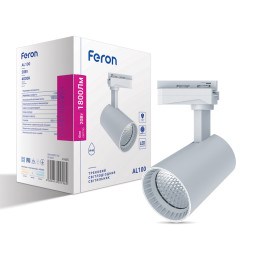 Светодиодный трековый светильник Feron AL100 20Вт 4000K белый