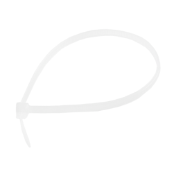 Стяжка кабельная 2.5x200 мм 100 шт Белый