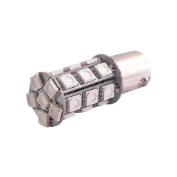 Світлодіодна авто лампа T25-5050-24SMD 1156 червоний 12V LEDUA