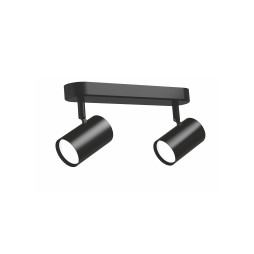 Светильник VIDEX под лампу 2xGU10 накладной поворотный Черный VL-SPF05B-BPB