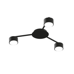 Светильник VIDEX под лампу 3xGX53 накладной Черный VL-SPF20B-B