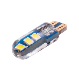 Светодиодная автолампа T10 W5W силикон 12В 1.5Вт SMD3030-6led белый