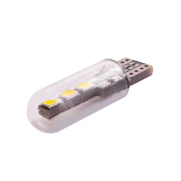 Світлодіодна авто лампа T10-2835-6smd скло 1.5W білий 12V LEDUA