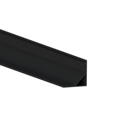 Алюмінієвий профіль для світлодіодної стрічки АЛ-53 2 метра чорний  кутовий LEDUA