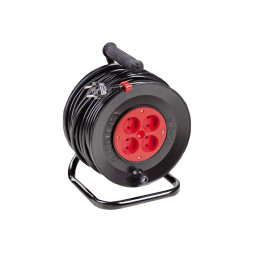 Удлинитель Svittex на катушке 50 м 4 розетки с сечением провода 2х0.75мм²