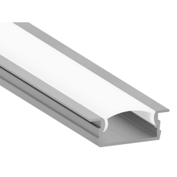 Профиль алюминиевый анодированный LEDUA АЛ-104 + рассеиватель для LED ленты врезной 2 м