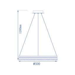 Світлодіодна люстра Feron AL6610 SHINE LEVITATION 50Вт 4000K золото