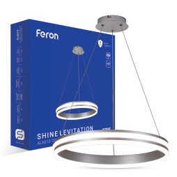 Світлодіодна люстра Feron AL6610 SHINE LEVITATION 50Вт 4000K срібло