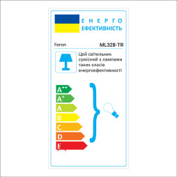 Трековий світильник Feron ML328-TR під лампу на підвісі чорний