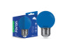 Світлодіодна лампа Feron LB-37 1Вт E27 синя