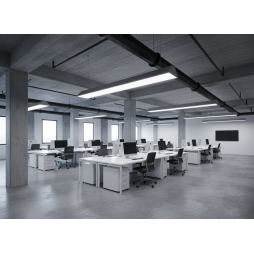 Світильник світлодіодний підвісний лінійний "N110-1000" 20W 6500К корпус сірий LEDUA