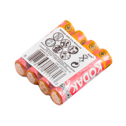 Батарейка Kodak Extra Heavy Duty солевая AAA / R3 (микропальчик) (уп.4шт)