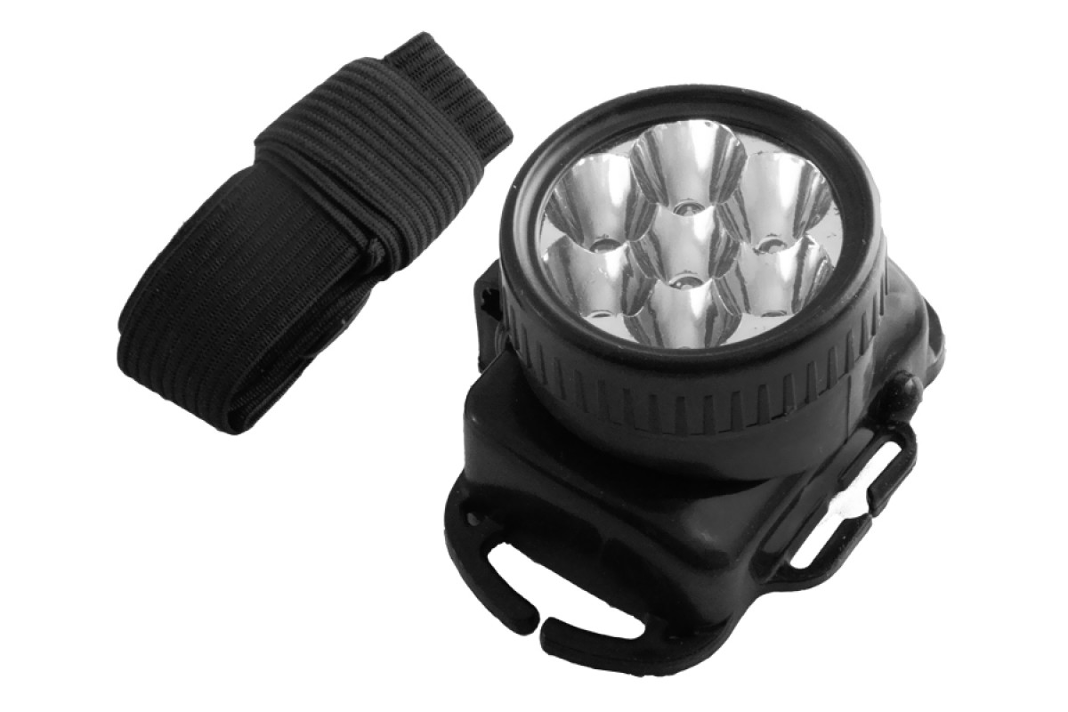Ліхтар налобний 536-7LED, 3хАА без гарантії