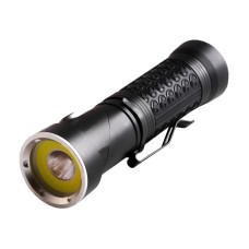 Ліхтар 1822-T6+COB(White+Red),1x18650/3xAAA, ЗУ 220V/12V,поворот на 90,BOX Poliсe