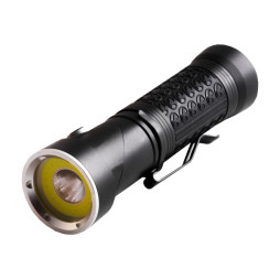 Ліхтар 1822-T6+COB(White+Red),1x18650/3xAAA, ЗУ 220V/12V,поворот на 90,BOX Poliсe