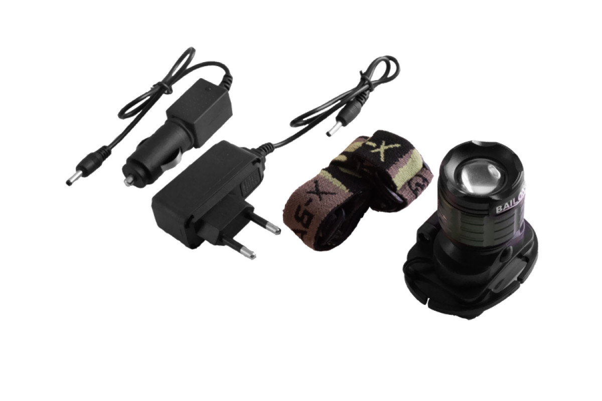 Ліхтар налобний 6808-XPE,встр. аккум.,12V/220V,zoom,BOX Police