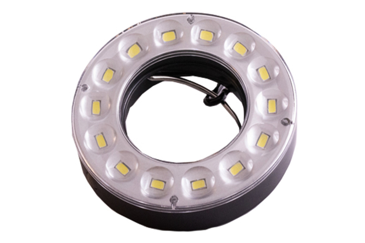 Ліхтар кемпінг BL-982-14SMD, петля для підвісу, карабін, 4xAAA