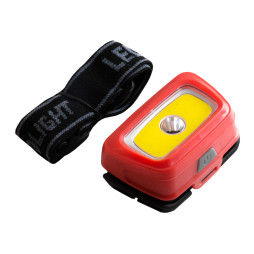 Ліхтар налобний пластик CH-2017/6606-COB+XPE вологозахищений 3хААА без гарантії