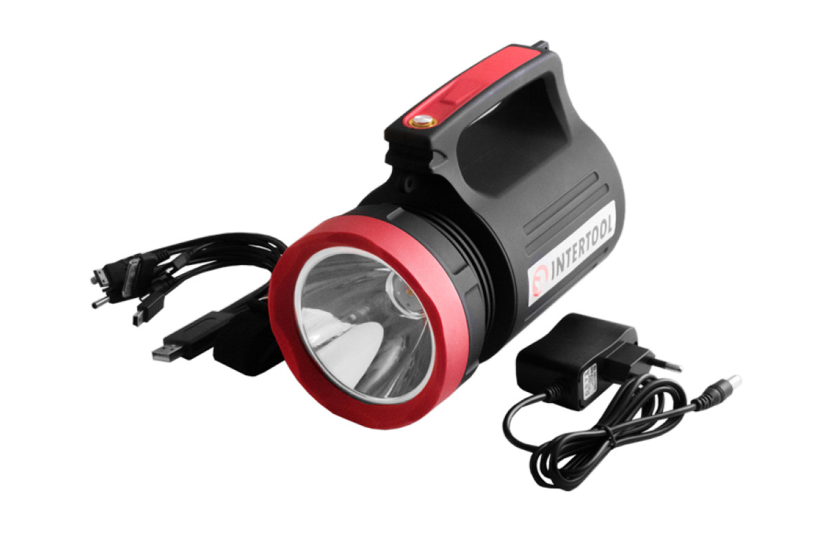 Ліхтар акумуляторний INTERTOOL LB-0105 1LED 5W+22 SMD виносна сонячна панель без гарантії