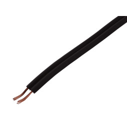 Провід акустичний ШВП 2х0,10 чорний алюміній мідь (упаковка 100м) 7-0339A