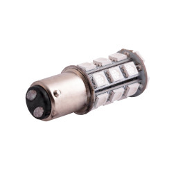 Світлодіодна авто лампа T25-5050-24SMD 1157 жовтий 12V LEDUA