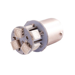 Світлодіодна авто лампа T25-5050-8SMD 1156 червоний 12V LEDUA