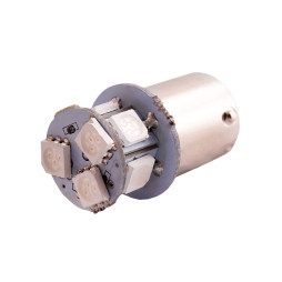 Світлодіодна авто лампа T25-5050-8SMD 1156 жовтий 12V LEDUA