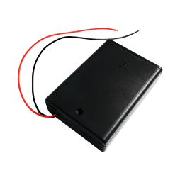 Корпус батарейок x3 "АА" з кришкою і перемикачем ON-OFF, 64x48х19мм, провід (1-0977)