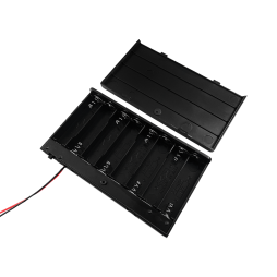 Корпус батарейок х8"AA" 1.5V з кришкою і перемикачем ON-OFF, дріт BH5-8003 (1-0986) Daier