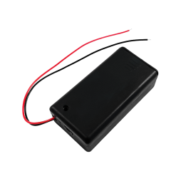 Корпус батарейок крона з кришкою і перемикачем ON-OFF дріт SBH-9V (1-0992) Daier