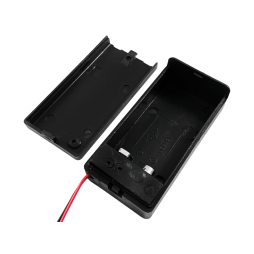 Корпус батарейок крона з кришкою і перемикачем ON-OFF дріт SBH-9V (1-0992) Daier