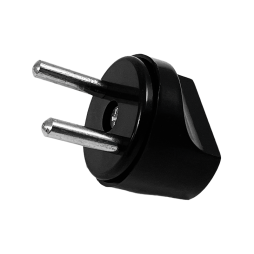 Перехідник мережевий універсальний, круглий, чорний (2-0150BK) TCOM