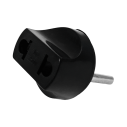 Перехідник мережевий універсальний, круглий, чорний (2-0150BK) TCOM