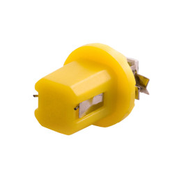 Світлодіодна авто лампа T5-B8.5-1smd-5050 LED жовтий 12V LEDUA