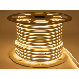 Світлодіодний неон 2835-120led-7*15mm-220V, 9,6W/m 22lm/led IP65 тепло білий, світить з 2 сторін, 2 роки гарантії (100м) LEDUA