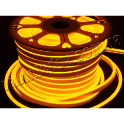 Світлодіодний неон 2835-120led-7*15mm-220V, 9,6W/m IP65 жовтий 2 роки гарантії (100м) LEDUA