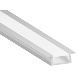 Профиль алюминиевый анодированный LEDUA АЛ-01-1 + рассеиватель для LED ленты врезной 2 м