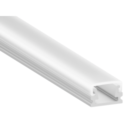 Профиль алюминиевый анодированный LEDUA АЛ-02-1 + рассеиватель для LED ленты накладной 2 м