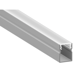 Профиль алюминиевый анодированный LEDUA АЛ-04-3 + рассеиватель для LED ленты накладной 2 м