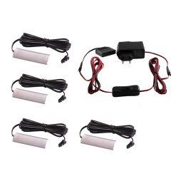 Комплект светодиодных светильников LEDUA для подсветки мебельных полок 4шт 220В 2,88Вт IP20 6000К