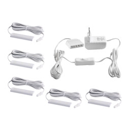 Комплект светодиодных светильников LEDUA для подсветки мебельных полок 5шт 220В 3,6Вт IP20 Синий