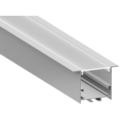 Профиль алюминиевый анодированный LEDUA АЛ-97 + рассеиватель для LED ленты врезной 3 м